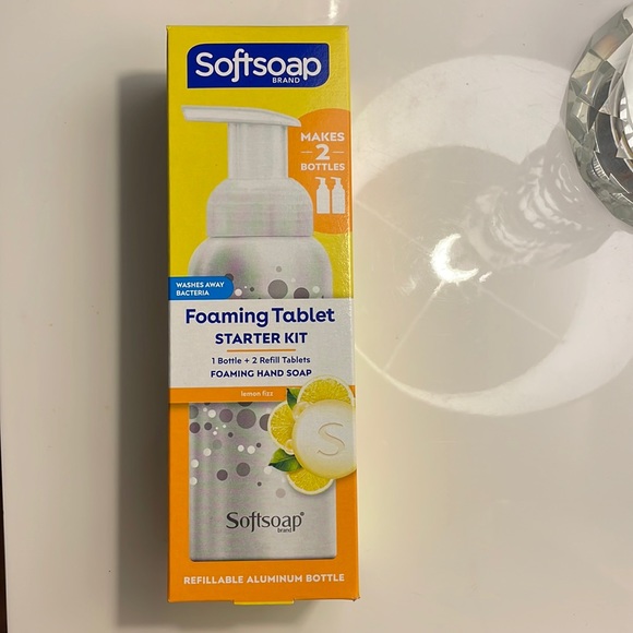 NWT SOFTSOAP FOAMING TABLET STARTER KIT. FOAMING HAND SOAP (set of 3) - Picture 2 of 2
